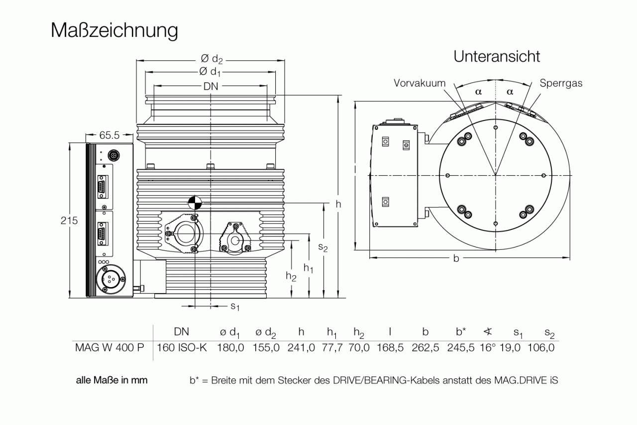 Bơm chân không Leybold TURBOVAC MAG W 400 P 0