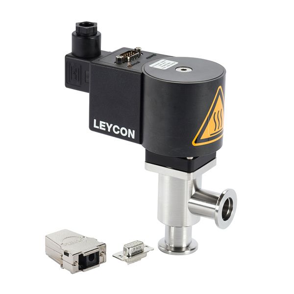 ISO-KF Right angle valve, electromagnetically operated