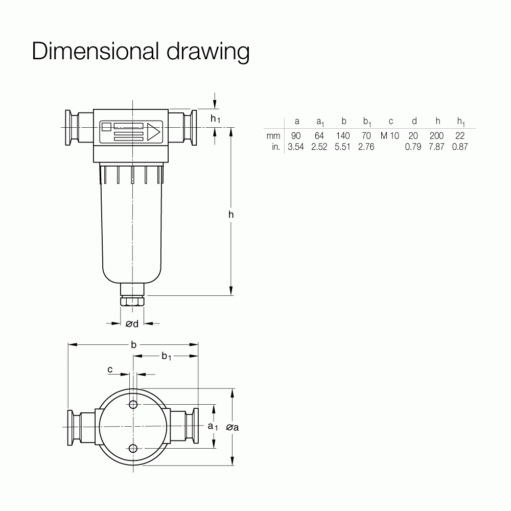 Bộ lọc khí thải AF 10 1