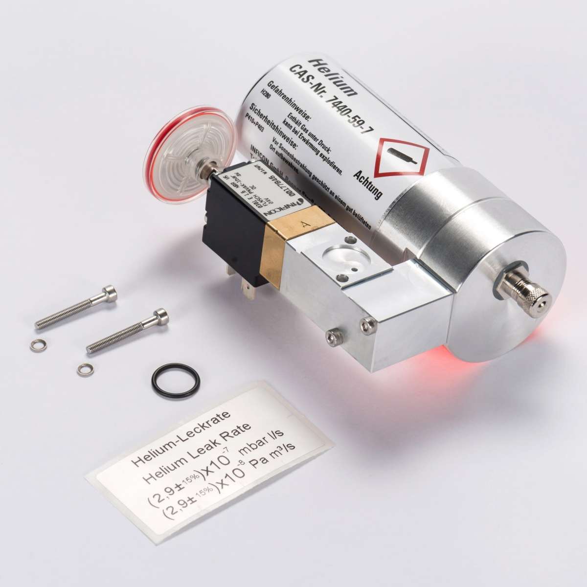 TL 7 - Test leak with helium gas reservoir - 2,9 bar TL 7 - Test leak with helium gas reservoir - 2,9 bar