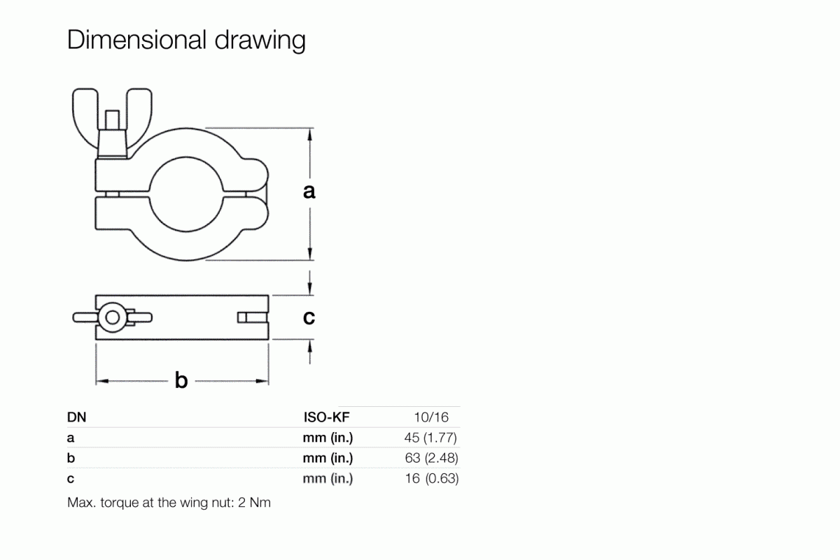 Clamping Ring ISOKF Connection Fittings ISOKF Flanges and